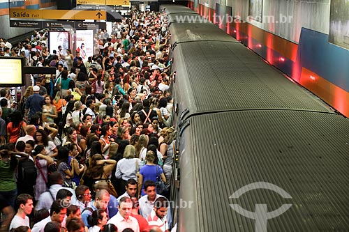  Plataform of Cinelandia Station of Rio Subway  - Rio de Janeiro city - Rio de Janeiro state (RJ) - Brazil