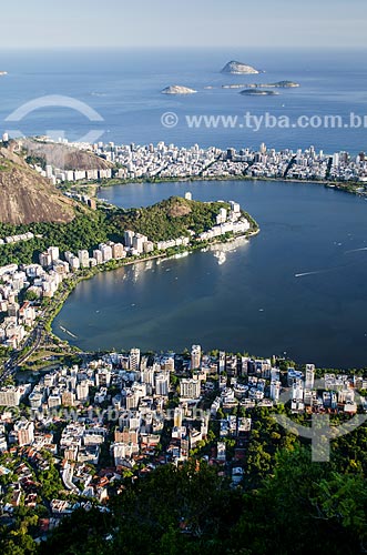  Subject: Rodrigo de Freitas Lagoon with the Natural Monument of Cagarras Island in the background / Place: Lagoa neighborhood - Rio de Janeiro city - Rio de Janeiro state (RJ) - Brazil / Date: 03/2014 