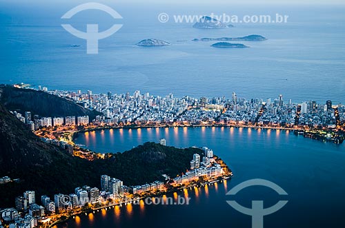  Subject: Rodrigo de Freitas Lagoon with the Natural Monument of Cagarras Island in the background / Place: Lagoa neighborhood - Rio de Janeiro city - Rio de Janeiro state (RJ) - Brazil / Date: 03/2014 