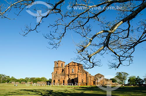  Subject: Ruins of Sao Miguel das Missoes Church -Archaeological Site of Sao Miguel Arcanjo / Place: Sao Miguel das Missoes city - Rio Grande do Sul state (RS) - Brazil / Date: 06/2012 