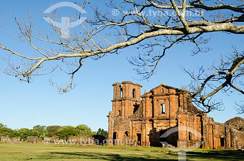  Subject: Ruins of Sao Miguel das Missoes Church -Archaeological Site of Sao Miguel Arcanjo / Place: Sao Miguel das Missoes city - Rio Grande do Sul state (RS) - Brazil / Date: 06/2012 