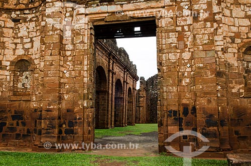  Subject: Inside of Ruins of Sao Miguel das Missoes Church - Archaeological Site of Sao Miguel Arcanjo / Place: Sao Miguel das Missoes city - Rio Grande do Sul state (RS) - Brazil / Date: 06/2012 