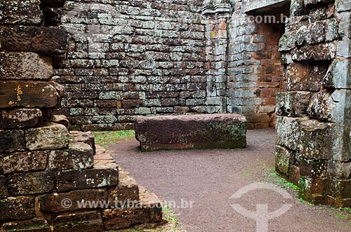  Subject: Inside of Ruins of Sao Miguel das Missoes Church - Archaeological Site of Sao Miguel Arcanjo / Place: Sao Miguel das Missoes city - Rio Grande do Sul state (RS) - Brazil / Date: 06/2012 