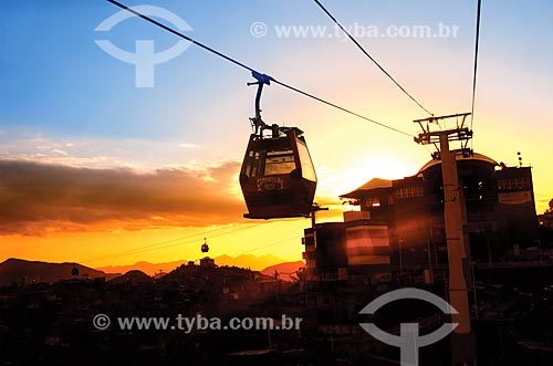  Subject: Gondolas of Alemao Cable Car operated by SuperVia   / Place: Rio de Janeiro city - Rio de Janeiro state (RJ) - Brazil / Date: 10/2013 