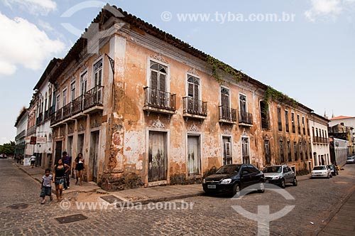  Subject: View of colonial houses / Place: Sao Luis city - Maranhao state (MA) - Brazil / Date: 10/2010 