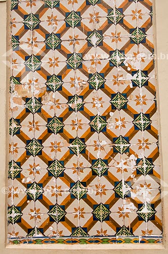  Subject: Detail of Portuguese tile in houses in the historic city center  / Place: Sao Luis city - Maranhao state (MA) - Brazil / Date: 10/2010 