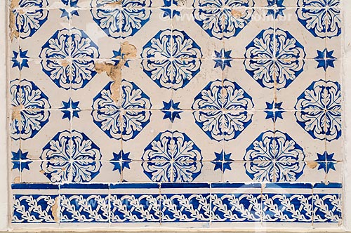  Subject: Detail of Portuguese tile in houses in the historic city center  / Place: Sao Luis city - Maranhao state (MA) - Brazil / Date: 10/2010 