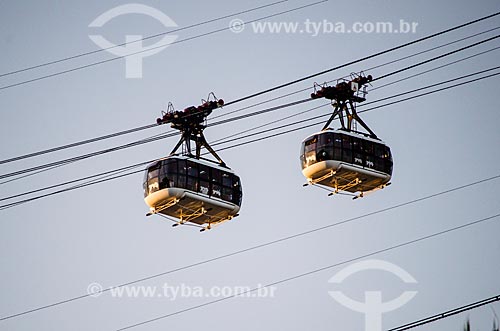  Subject: Detail of cable car of Sugar Loaf / Place: Urca neighborhood - Rio de Janeiro city - Rio de Janeiro state (RJ) - Brazil / Date: 03/2014 