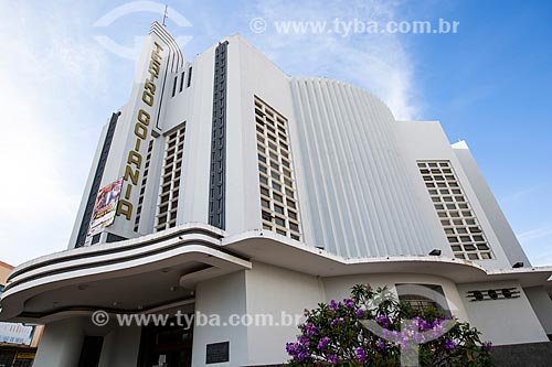  Subject: Facade of Cine-Teatro Goiania (1942) / Place: Goiania city - Goias state (GO) - Brazil / Date: 05/2014 