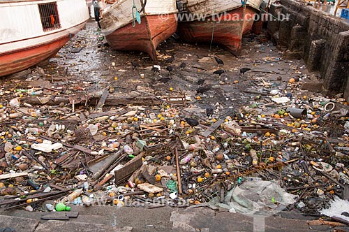  Subject: Pollution of pier in Ver-o-Peso Market / Place: Belem city - Para state (PA) - Brazil / Date: 10/2010 