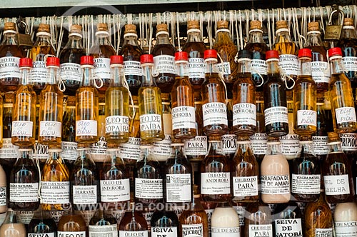  Subject: Bottles of medicinal herbs for sale at Ver-o-Peso Market / Place: Belem city - Para state (PA) - Brazil / Date: 10/2010 