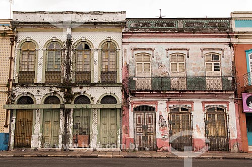  Subject: View of abandoned houses / Place: Belem city - Para state (PA) - Brazil / Date: 10/2010 