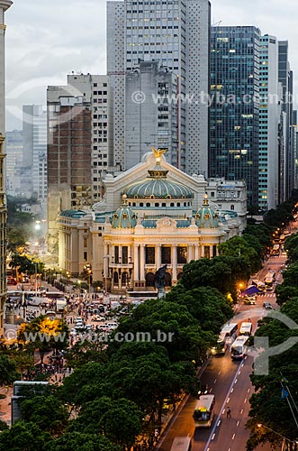  Subject: View of Municipal Theater of Rio de Janeiro (1909) / Place: Rio de Janeiro city - Rio de Janeiro state (RJ) - Brazil / Date: 01/2012 