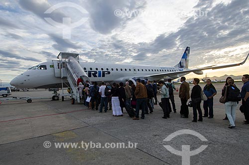  Subject: People boarding at Santos Dumont Airport / Place: City center - Rio de Janeiro city - Rio de Janeiro state (RJ) - Brazil / Date: 05/2012 