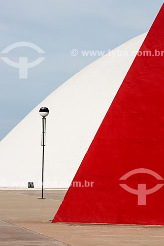  Subject: Palacio da Musica Belkiss Spenzieri (Belkiss Spenzieri Palace of Music) and Monument to Human Rights (2006) - parts of the Oscar Niemeyer Cultural Center / Place: Goiania city - Goias state (GO) - Brazil / Date: 05/2014 