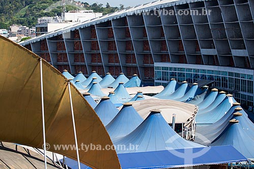  Subject: Roof of Luiz Gonzaga Northeast Traditions Centre / Place: Sao Cristovao neighborhood - Rio de Janeiro city - Rio de Janeiro state (RJ) - Brazil / Date: 05/2014 