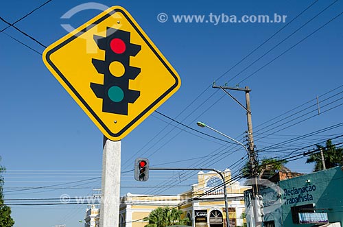  Subject: Transit signaling / Place: Cuiaba city - Mato Grosso state (MT) - Brazil / Date: 07/2013 