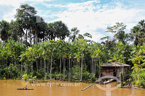  Subject: House on the banks of Parauau River near to Breves city / Place: Breves city - Para state (PA) - Brazil / Date: 03/2014 