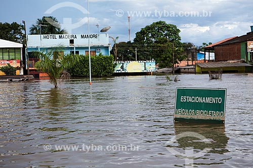  Subject: Street in the center of Porto Velho city flooded due to Madeira River / Place: Porto Velho city - Rondonia state (RO) - Brazil / Date: 04/2014 