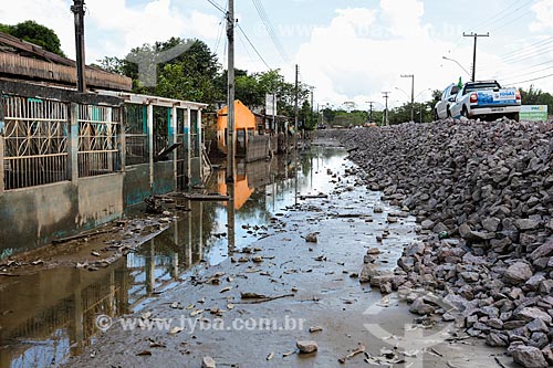  Subject: Street in the center of Porto Velho city after full of Madeira River / Place: Porto Velho city - Rondonia state (RO) - Brazil / Date: 04/2014 