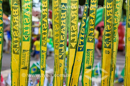  Subject: Strips of brazilian colors for the World Cup / Place: Porto Velho city - Rondonia state (RO) - Brazil / Date: 06/2014 