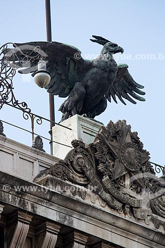  Subject: Detail of facade of Museum of Republic - old Catete Palace (1867) / Place: Catete neighborhood - Rio de Janeiro city - Rio de Janeiro state (RJ) - Brazil / Date: 06/2014 