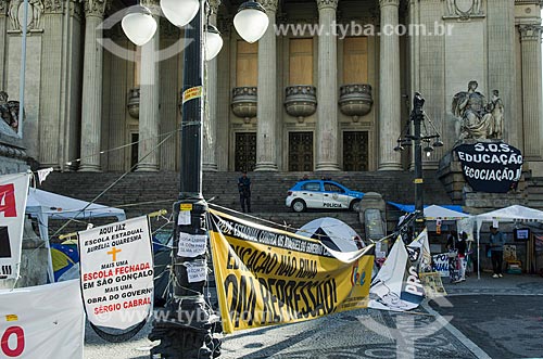  Subject: Camp in front of the Legislative Assembly of Rio de Janeiro   / Place: City center neighborhood - Rio de Janeiro city - Rio de Janeiro state (RJ) - Brazil / Date: 10/2013 