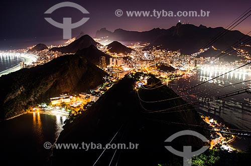  Subject: Cable car of Sugar Loaf making the crossing between the Urca Mountain and Sugar Loaf / Place: Urca neighborhood - Rio de Janeiro city - Rio de Janeiro state (RJ) - Brazil / Date: 05/2014 