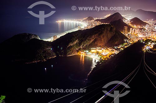  Subject: Cable car of Sugar Loaf making the crossing between the Urca Mountain and Sugar Loaf / Place: Urca neighborhood - Rio de Janeiro city - Rio de Janeiro state (RJ) - Brazil / Date: 05/2014 