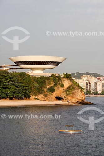  Subject: Niteroi Contemporary Art Museum (1996) - part of the Caminho Niemeyer (Niemeyer Way) / Place: Boa Viagem neighborhood - Niteroi city - Rio de Janeiro state (RJ) - Brazil / Date: 11/2012 