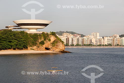  Subject: Niteroi Contemporary Art Museum (1996) - part of the Caminho Niemeyer (Niemeyer Way) / Place: Boa Viagem neighborhood - Niteroi city - Rio de Janeiro state (RJ) - Brazil / Date: 11/2012 