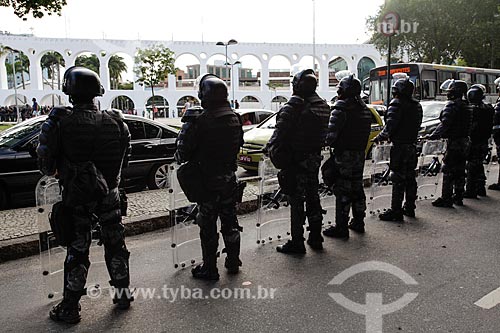  Subject: Riot police of Military Police / Place: Lapa neighborhood - Rio de Janeiro city - Rio de Janeiro state (RJ) - Brazil / Date: 06/2014 