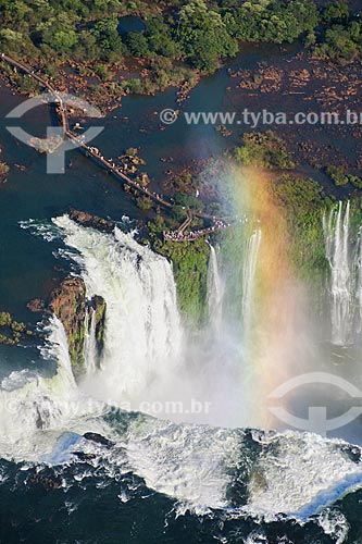  Subject: Aerial photo of Iguassu Waterfalls / Place: Foz do Iguacu city - Parana state (PR) - Brazil / Date: 05/2008 