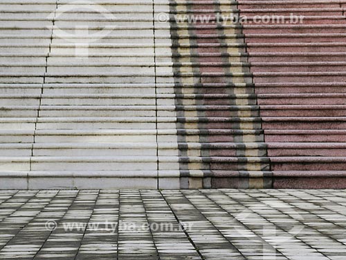  Subject: Staircase of Nossa Senhora das Dores Church (1901) / Place: Porto Alegre city - Rio Grande do Sul state (RS) - Brazil / Date: 05/2014 