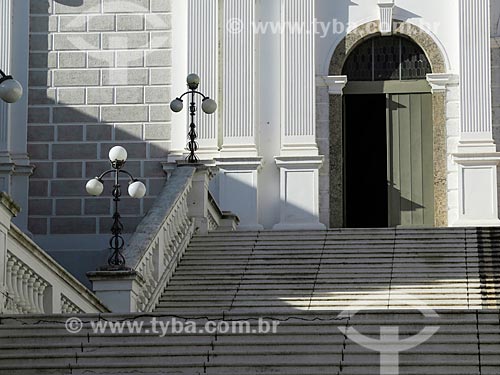  Subject: Staircase of Nossa Senhora das Dores Church (1901) / Place: Porto Alegre city - Rio Grande do Sul state (RS) - Brazil / Date: 05/2014 