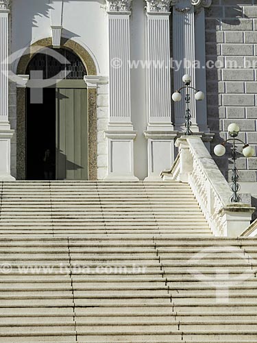 Subject: Staircase of Nossa Senhora das Dores Church (1901) / Place: Porto Alegre city - Rio Grande do Sul state (RS) - Brazil / Date: 05/2014 