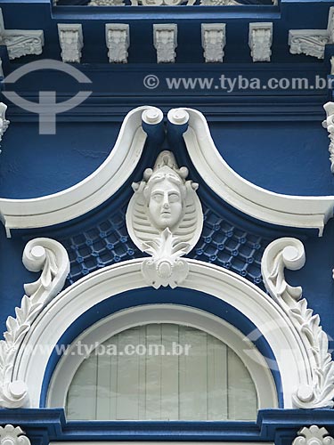  Subject: Facade detail of building - historic center  of Porto Alegre city / Place: Porto Alegre city - Rio Grande do Sul state (RS) - Brazil / Date: 05/2014 