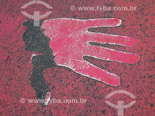  Subject: Signaling - crosswalk / Place: Porto Alegre city - Rio Grande do Sul state (RS) - Brazil / Date: 05/2014 