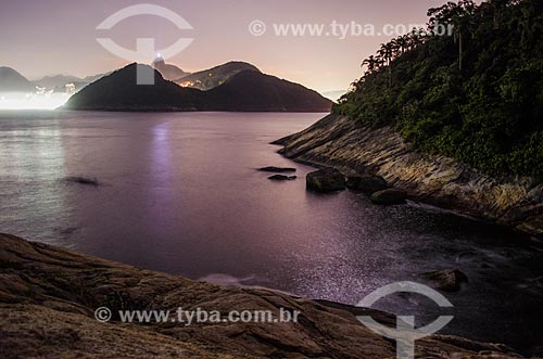  Subject: Sunset with the Morro Dois Irmaos (Two Brothers Mountain) and Rock of Gavea - to the left - and Corcovado Mountain - to the right / Place: Rio de Janeiro city - Rio de Janeiro state (RJ) - Brazil / Date: 02/2014 