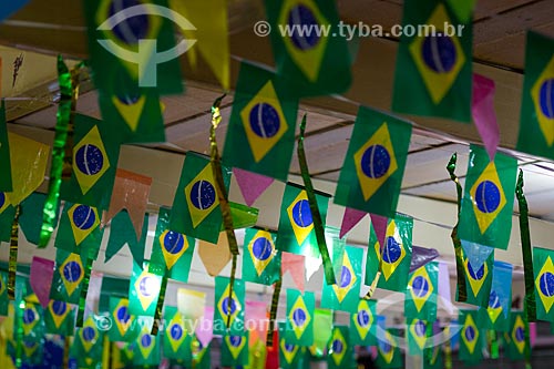  Subject: Brazilian flags - Luiz Gonzaga Northeast Traditions Centre / Place: Sao Cristovao neighborhood - Rio de Janeiro city - Rio de Janeiro state (RJ) - Brazil / Date: 05/2014 