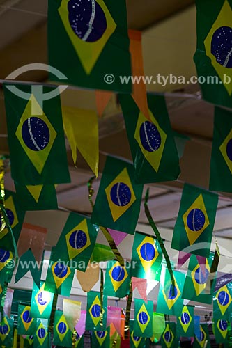  Subject: Brazilian flags - Luiz Gonzaga Northeast Traditions Centre / Place: Sao Cristovao neighborhood - Rio de Janeiro city - Rio de Janeiro state (RJ) - Brazil / Date: 05/2014 