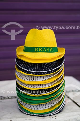  Subject: Hats for sale - Luiz Gonzaga Northeast Traditions Centre / Place: Sao Cristovao neighborhood - Rio de Janeiro city - Rio de Janeiro state (RJ) - Brazil / Date: 05/2014 