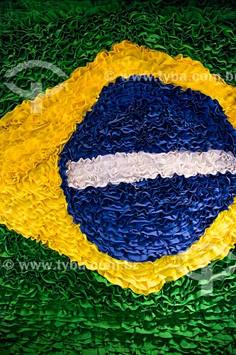  Subject: Rug of flag Brazil for sale in Luiz Gonzaga Northeast Traditions Centre / Place: Sao Cristovao neighborhood - Rio de Janeiro city - Rio de Janeiro state (RJ) - Brazil / Date: 05/2014 