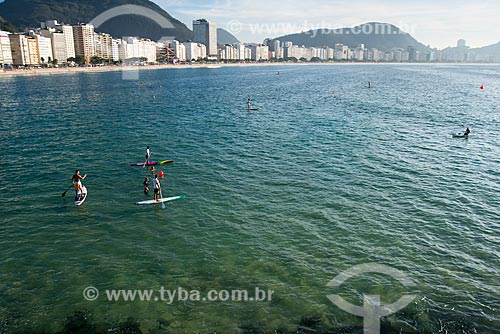  Subject: Practitioner of Paddle Surf - Post 6 of Copacabana Beach / Place: Copacabana neighborhood - Rio de Janeiro city - Rio de Janeiro state (RJ) - Brazil / Date: 06/2014 