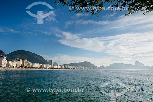  Subject: Practitioner of Paddle Surf - Post 6 of Copacabana Beach / Place: Copacabana neighborhood - Rio de Janeiro city - Rio de Janeiro state (RJ) - Brazil / Date: 06/2014 