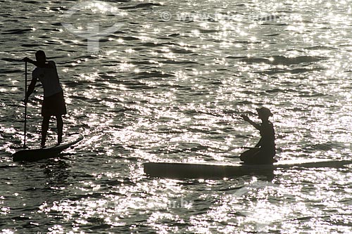  Subject: Practitioner of Paddle Surf - Post 6 of Copacabana Beach / Place: Copacabana neighborhood - Rio de Janeiro city - Rio de Janeiro state (RJ) - Brazil / Date: 06/2014 