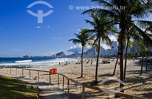  Subject: Caminho dos Pescadores (Fisherman Path) and Leme Beach - Copacabana Beach in the background / Place: Leme neighborhood - Rio de Janeiro city - Rio de Janeiro state (RJ) - Brazil / Date: 07/2014 