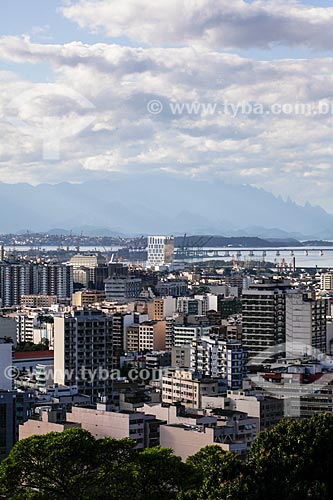  Subject: Buildings of Tijuca neighborhood viewed from Salgueiro Slum - Orgaos Mountain Range in the background / Place: Tijuca neighborhood - Rio de Janeiro city - Rio de Janeiro state (RJ) - Brazil / Date: 07/2014 