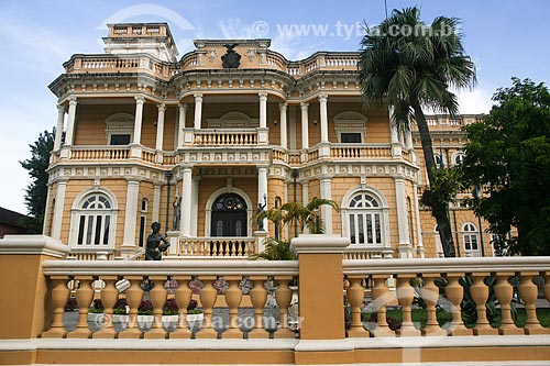  Facade of Rio Negro Palace - XX century - headquarters of the State Government  - Manaus city - Amazonas state (AM) - Brazil
