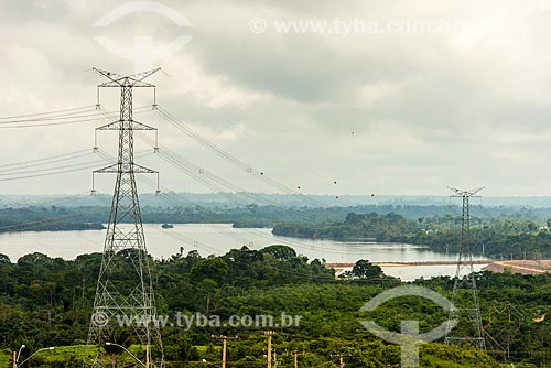  Xingu River in the dam height - transmission line Plant Tucuru?  - Altamira city - Para state (PA) - Brazil